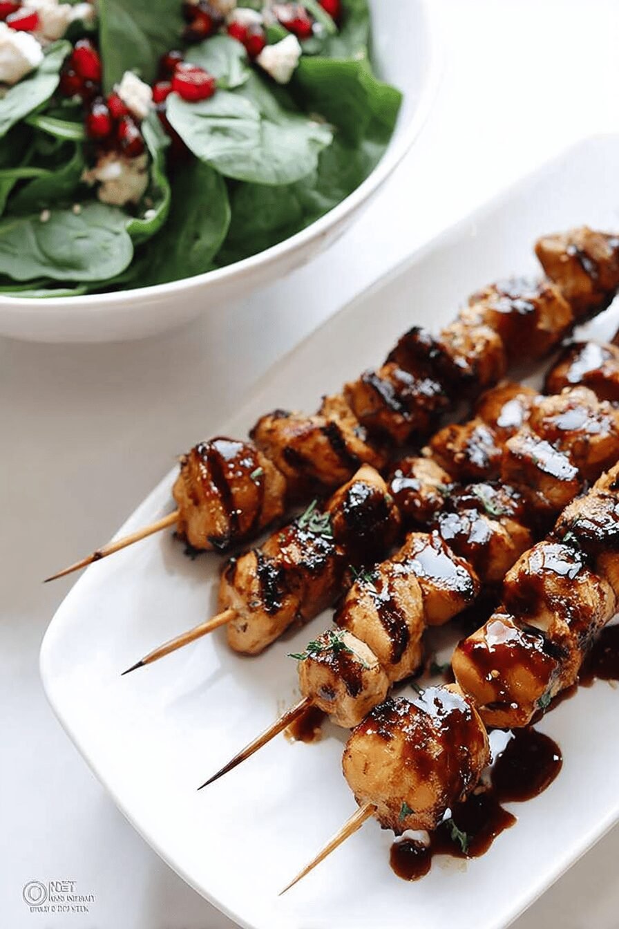 Quick & Easy Balsamic Chicken Skewers: Dinner in Under 30 Minutes